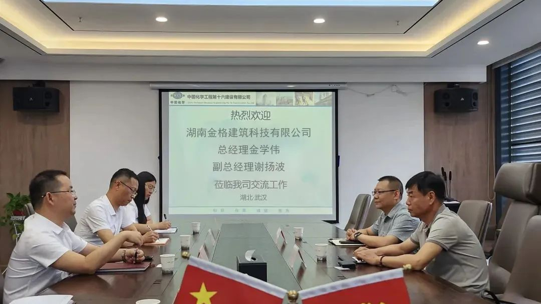 金學偉一行赴十六化建武漢公司開展業務交流座談